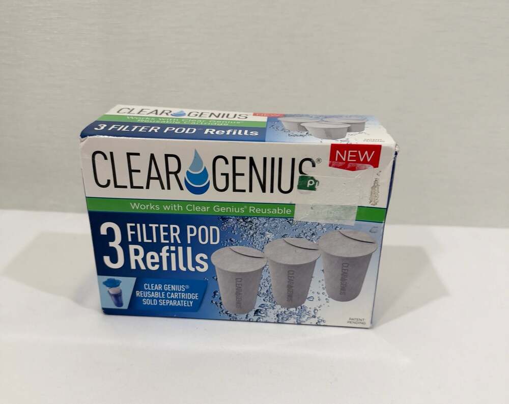 Clear Genius 3 Filter Pod Refills Water Filtration System